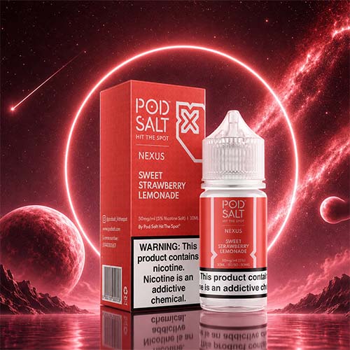 Pod Salt Sweet Strawberry Lemonade 30ml | 50mg (5%)Nicotine
